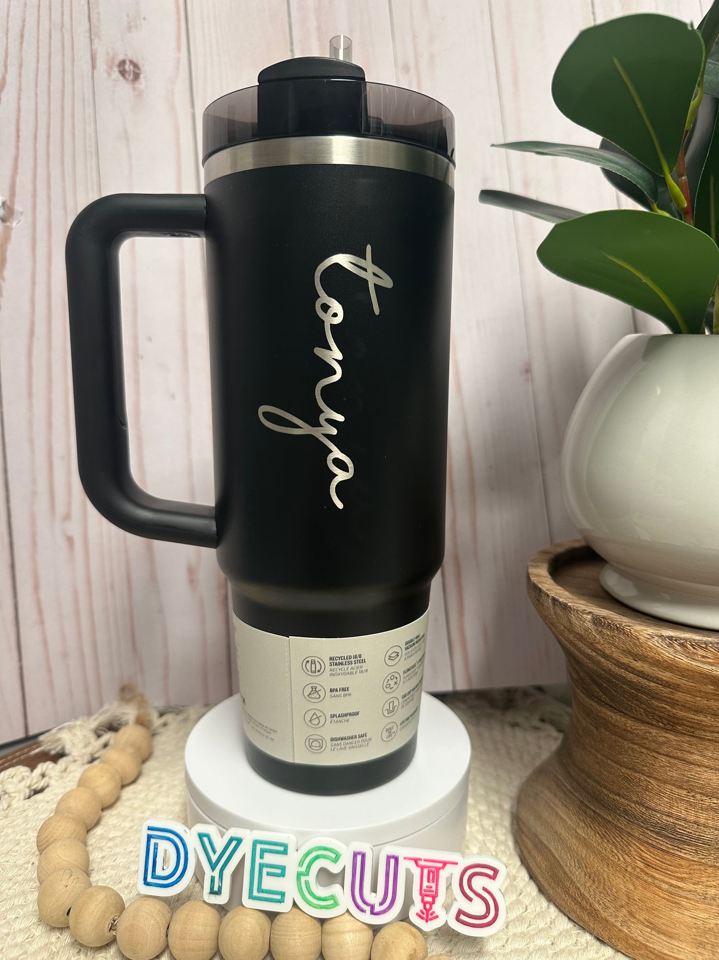 Engraved Name on tumbler