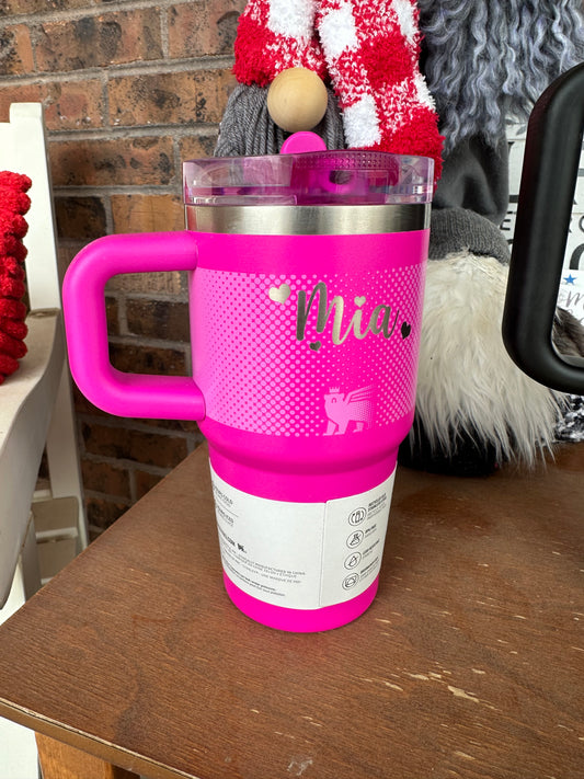 Engraved Name on tumbler