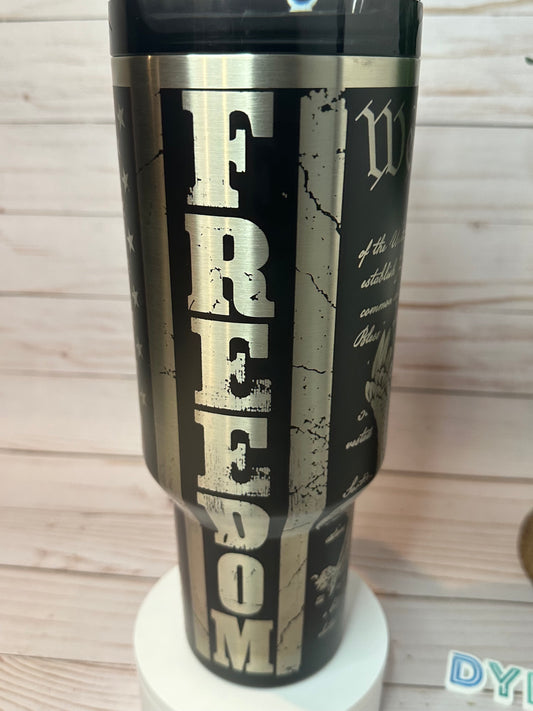 Stars & Sips: Custom Stanley Freedom Tumbler