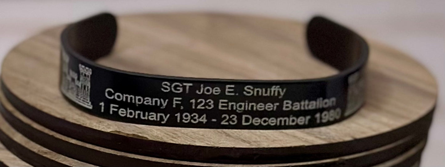 In Loving Memory: Custom Engraved Memorial Bracelet