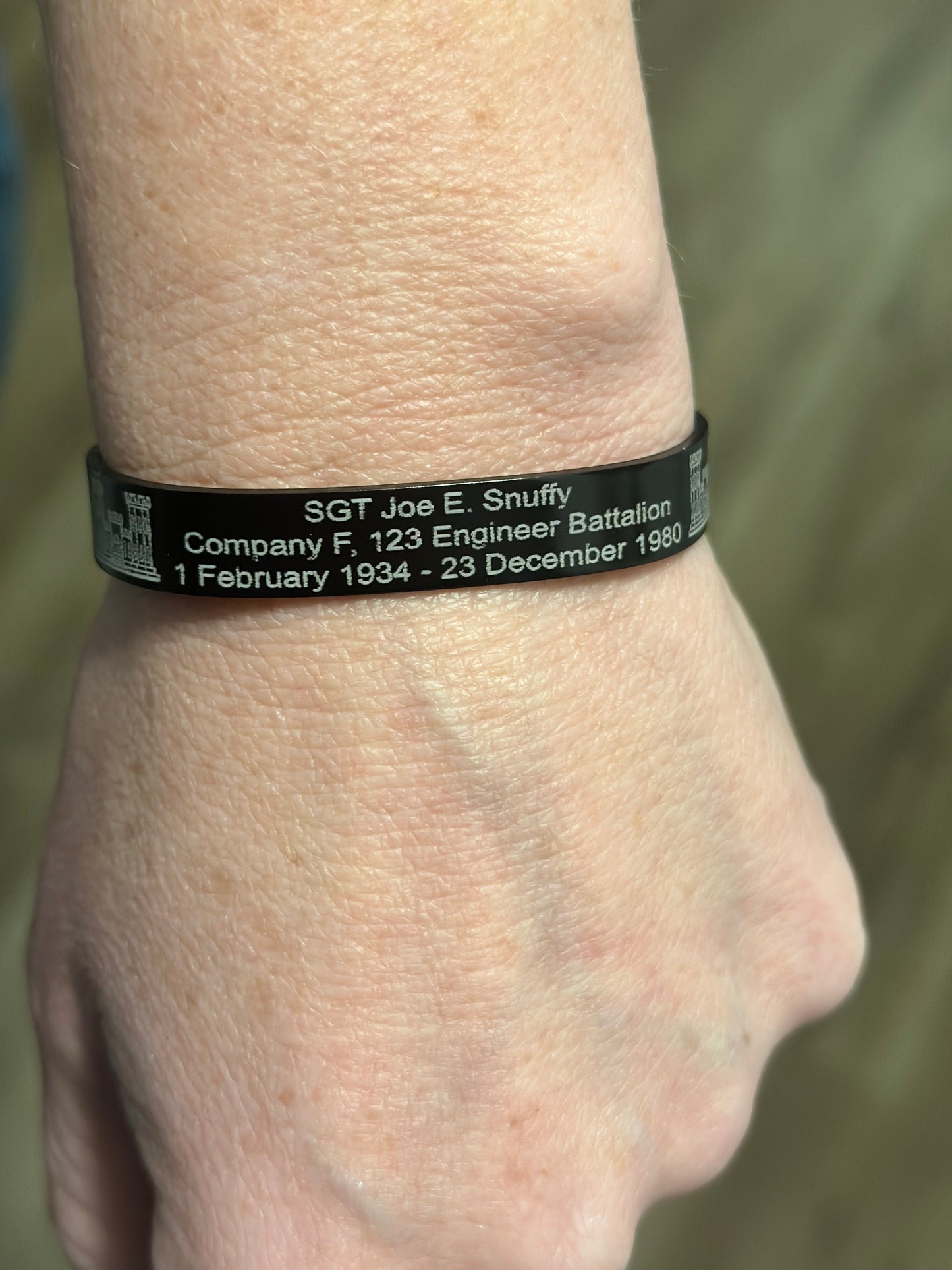 In Loving Memory: Custom Engraved Memorial Bracelet