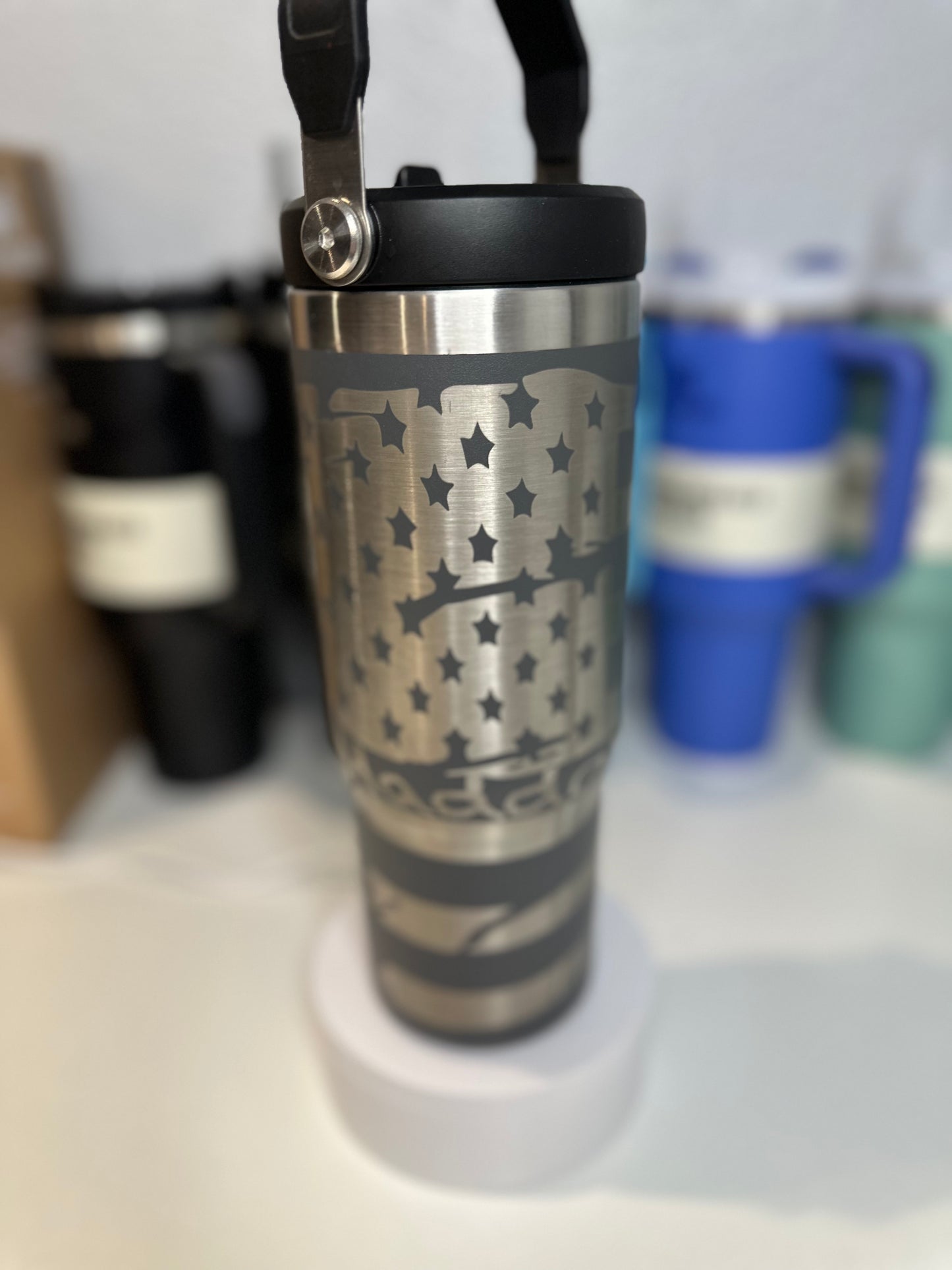 Chill & Sip: Custom 30oz Stanley ICEFLOW Tumbler