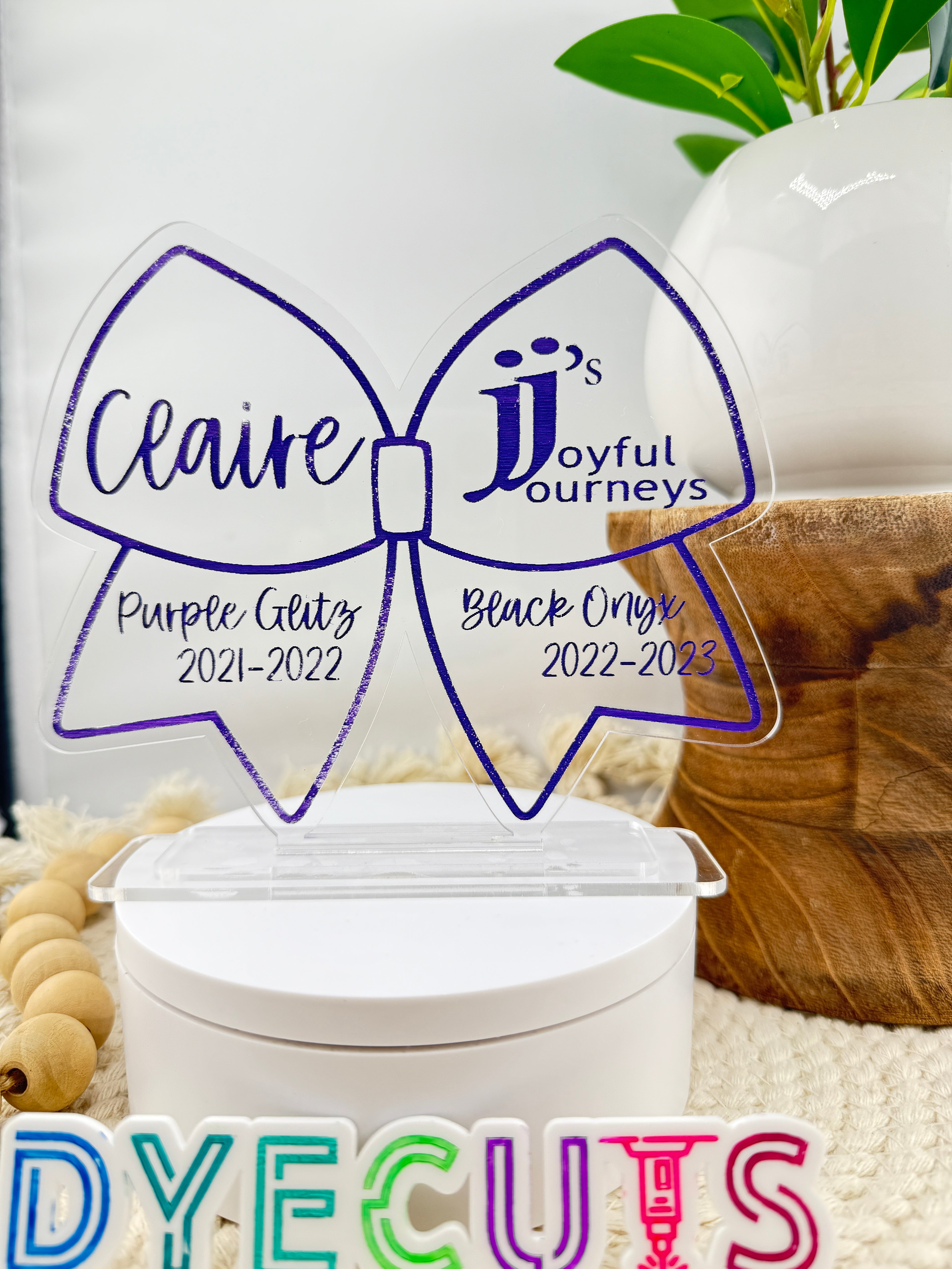 6x6 Custom Sports Acrylic Trophy – Personalized Team or Athlete Award