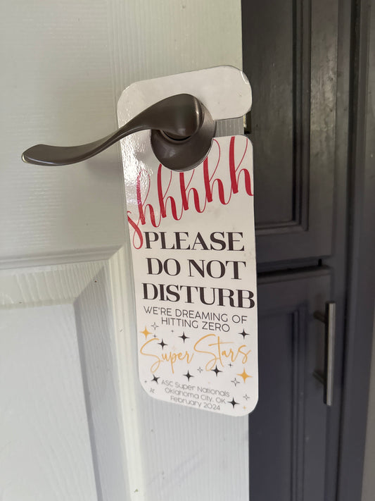 Dreaming of Hitting Zero Door Tag