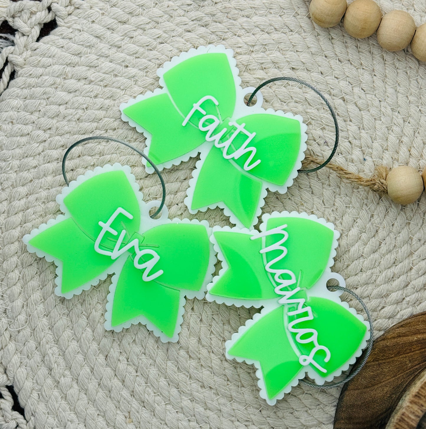 Custom Bow Bag Tag / Keychain