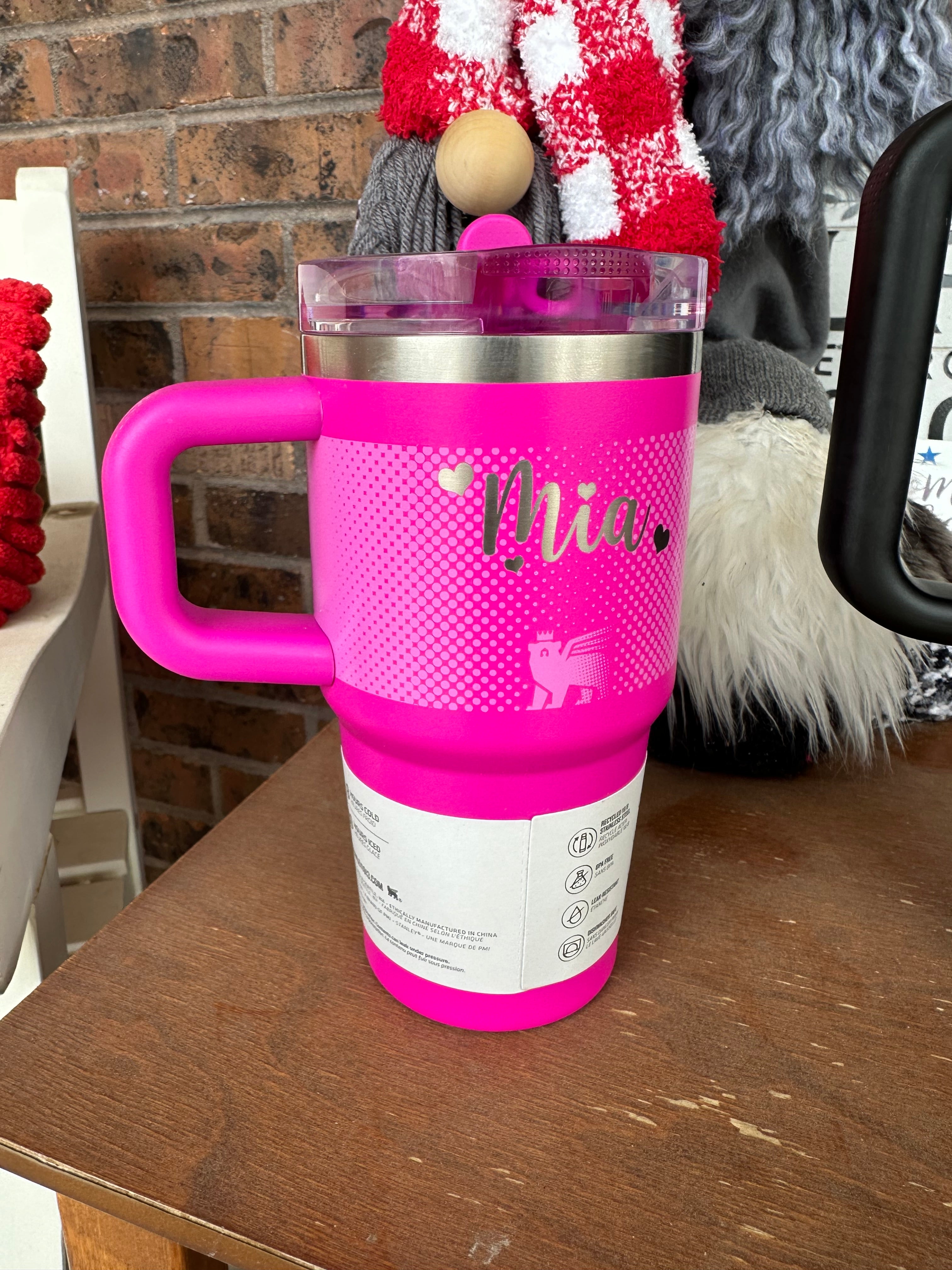 Engraved Name on tumbler