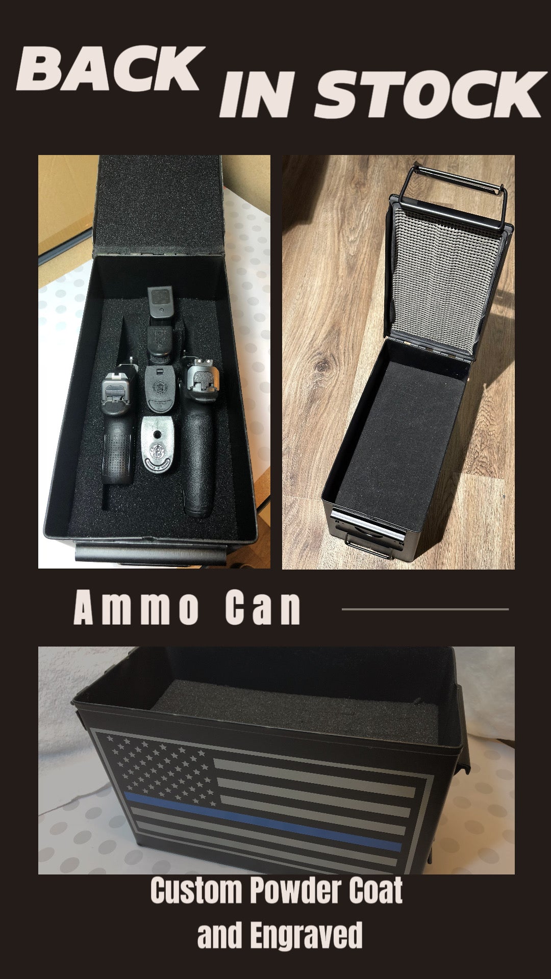 Blast from the Past: Personalized .50 Cal Ammo Can Storage