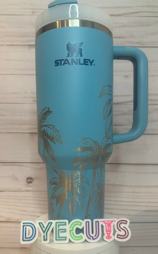 Escape to Paradise with the Stanley Palm Tree Tumbler!