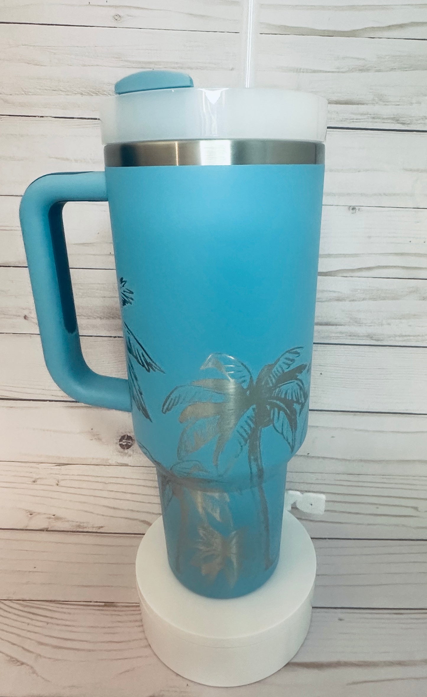 Escape to Paradise with the Stanley Palm Tree Tumbler!