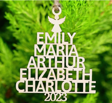 Holiday Ornament - up to 4 names