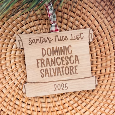 Holiday Ornament - up to 4 names
