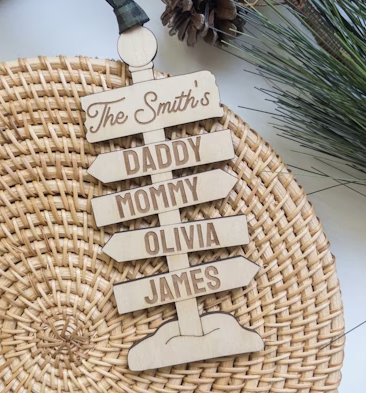 Holiday Ornament - up to 4 names