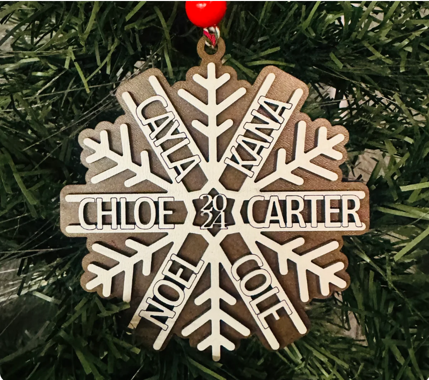 Holiday Ornament - up to 4 names