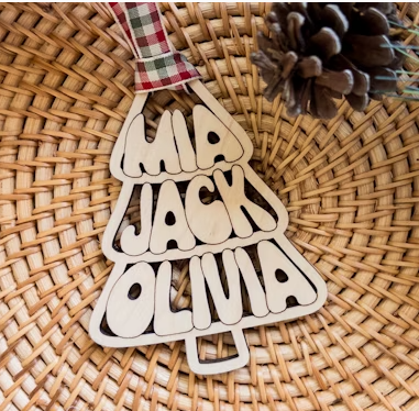 Holiday Ornament - up to 4 names